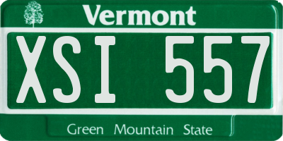 VT license plate XSI557