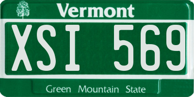 VT license plate XSI569