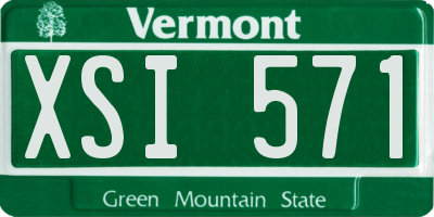 VT license plate XSI571