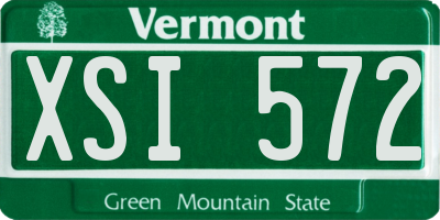 VT license plate XSI572
