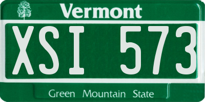 VT license plate XSI573