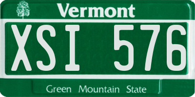 VT license plate XSI576