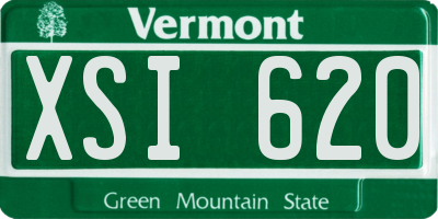 VT license plate XSI620