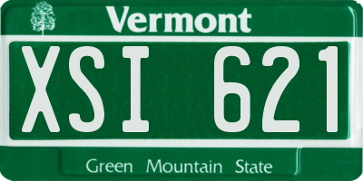 VT license plate XSI621