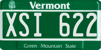 VT license plate XSI622