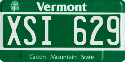 VT license plate XSI629