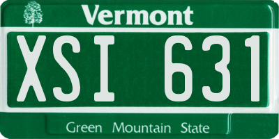 VT license plate XSI631