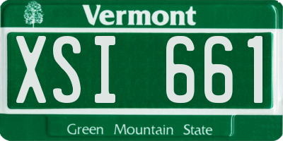 VT license plate XSI661
