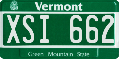 VT license plate XSI662
