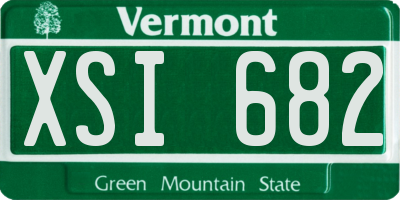 VT license plate XSI682