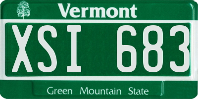 VT license plate XSI683