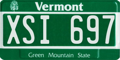 VT license plate XSI697