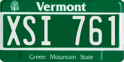 VT license plate XSI761