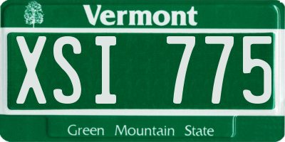 VT license plate XSI775