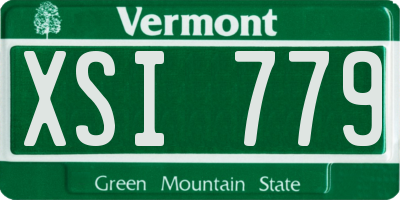 VT license plate XSI779