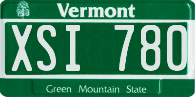 VT license plate XSI780