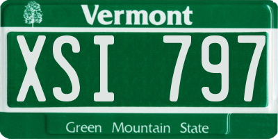 VT license plate XSI797