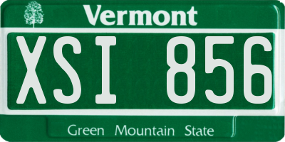 VT license plate XSI856