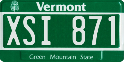 VT license plate XSI871