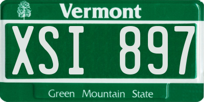 VT license plate XSI897