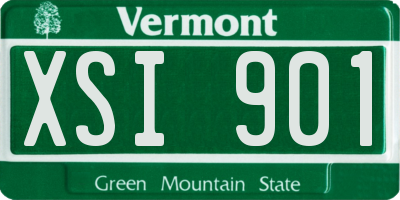 VT license plate XSI901
