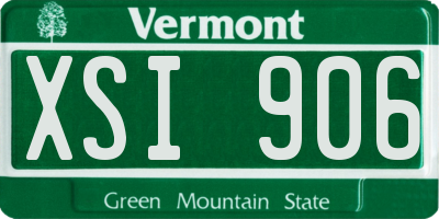 VT license plate XSI906