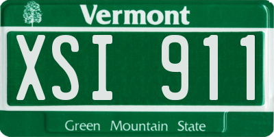 VT license plate XSI911