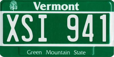 VT license plate XSI941