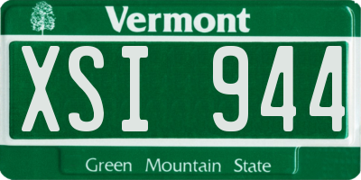 VT license plate XSI944