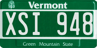 VT license plate XSI948