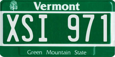 VT license plate XSI971