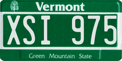 VT license plate XSI975