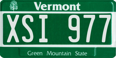 VT license plate XSI977