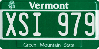 VT license plate XSI979