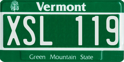 VT license plate XSL119