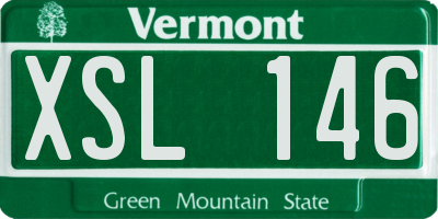 VT license plate XSL146
