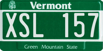 VT license plate XSL157