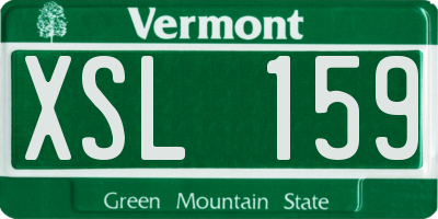VT license plate XSL159