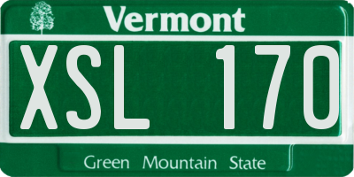 VT license plate XSL170