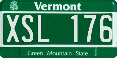 VT license plate XSL176
