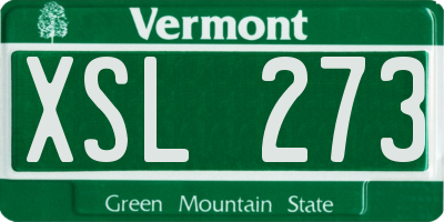 VT license plate XSL273