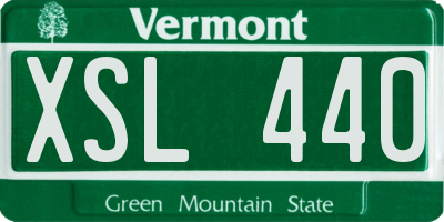 VT license plate XSL440