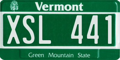 VT license plate XSL441