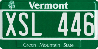 VT license plate XSL446