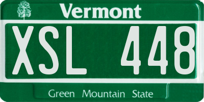 VT license plate XSL448
