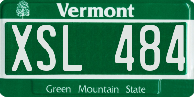 VT license plate XSL484
