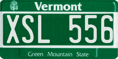 VT license plate XSL556