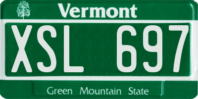 VT license plate XSL697