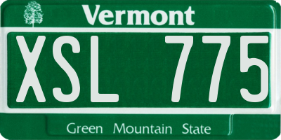 VT license plate XSL775