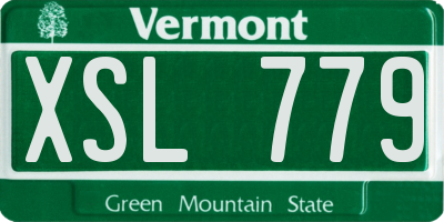 VT license plate XSL779